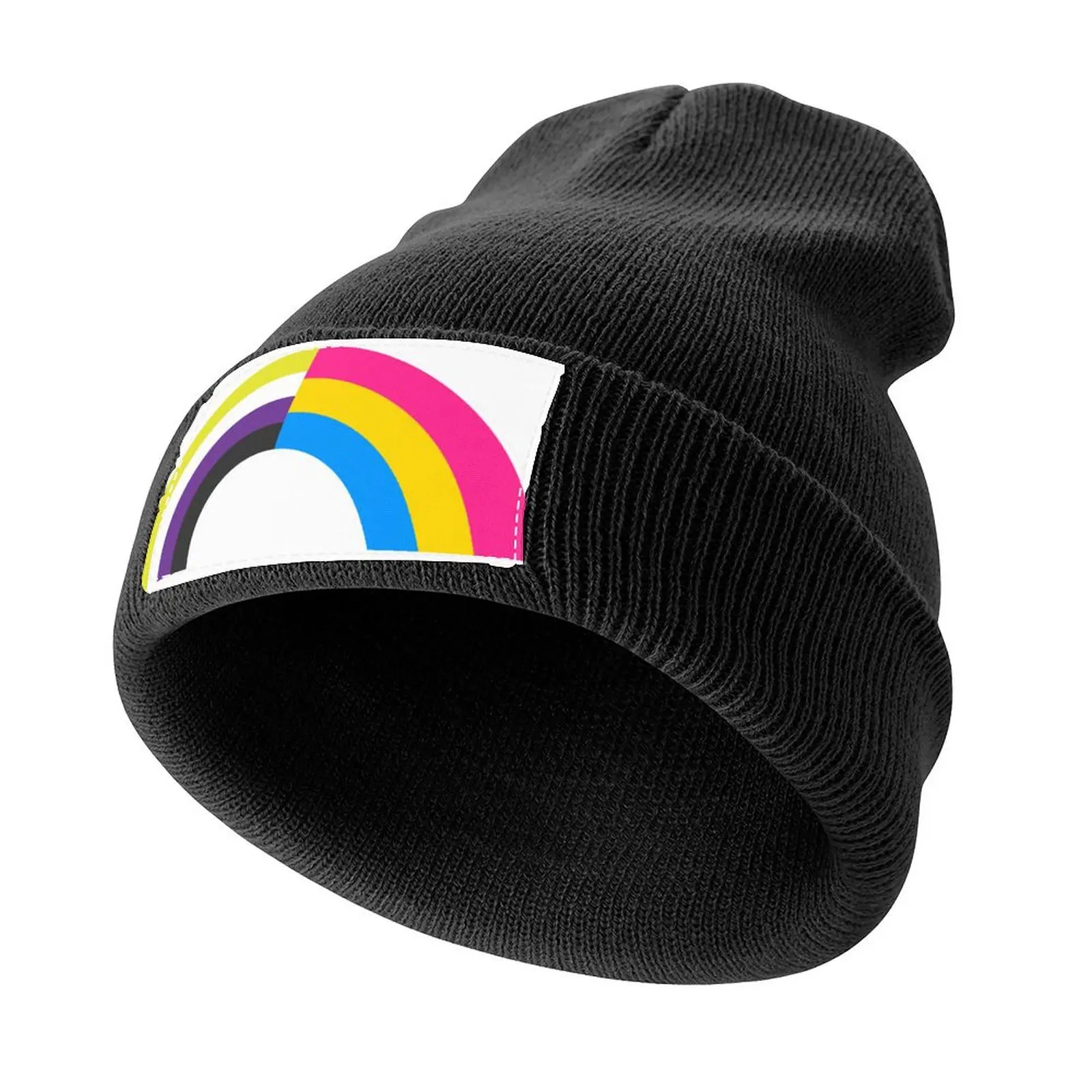 Non-Binary Pan Rainbow Knitted Cap Luxury Cap New Hat sun hat Golf Hat Man Woman Hats Men's