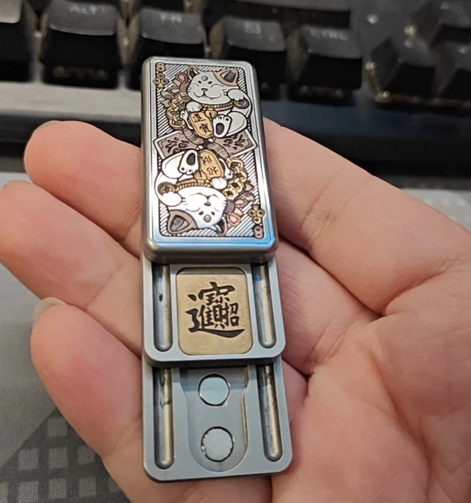 Juguetes de descompresión deslizantes de aleación de titanio EDC HeroEDC usados