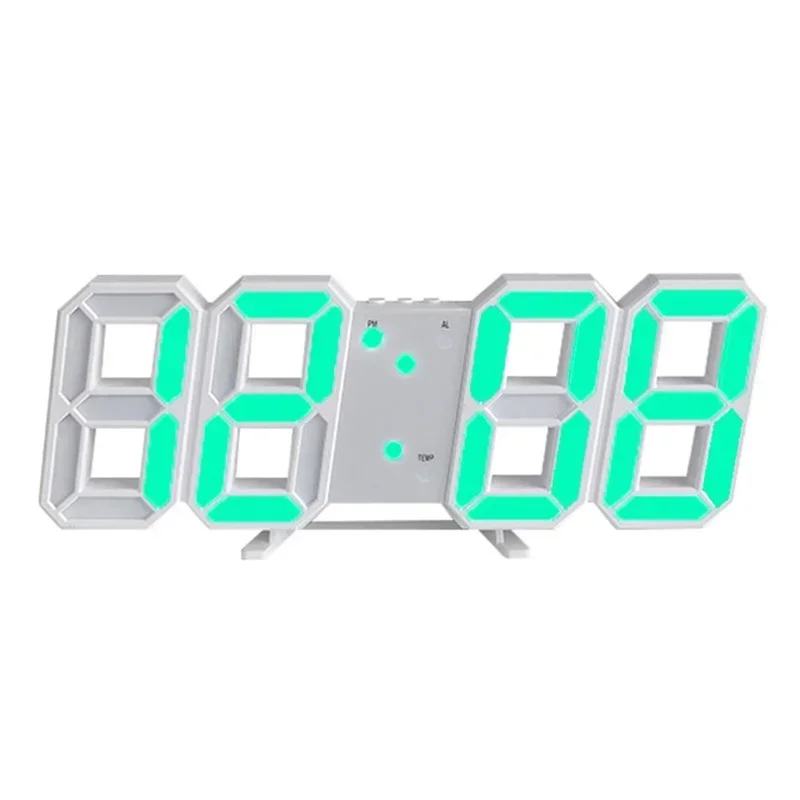 Wall Clock Desk Digital Alarm Interior Home Living Room Watches Electronic Bedroom Decor Modern Decoration Led Clocks Garden