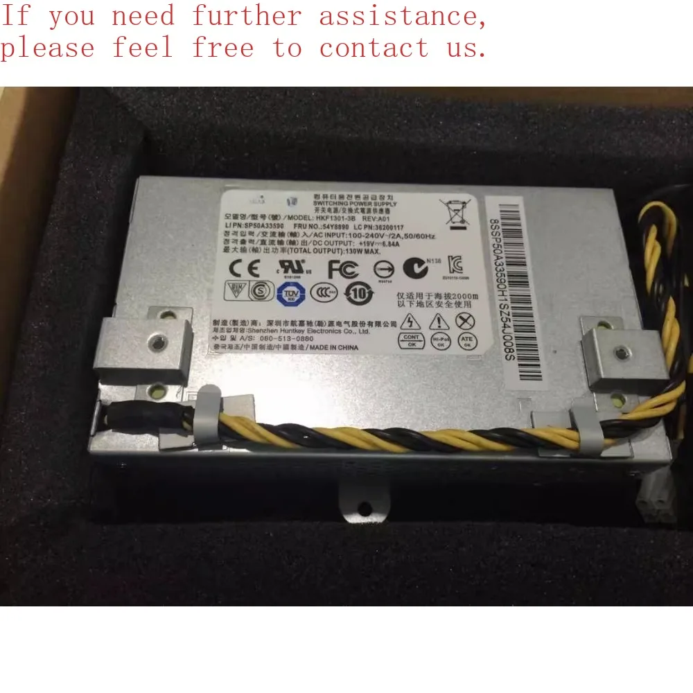 

Для Lenovo Qitian A7000 Yangtian S300 Блок питания S700 19 В 6,85 А HKF1301-3B OT9002