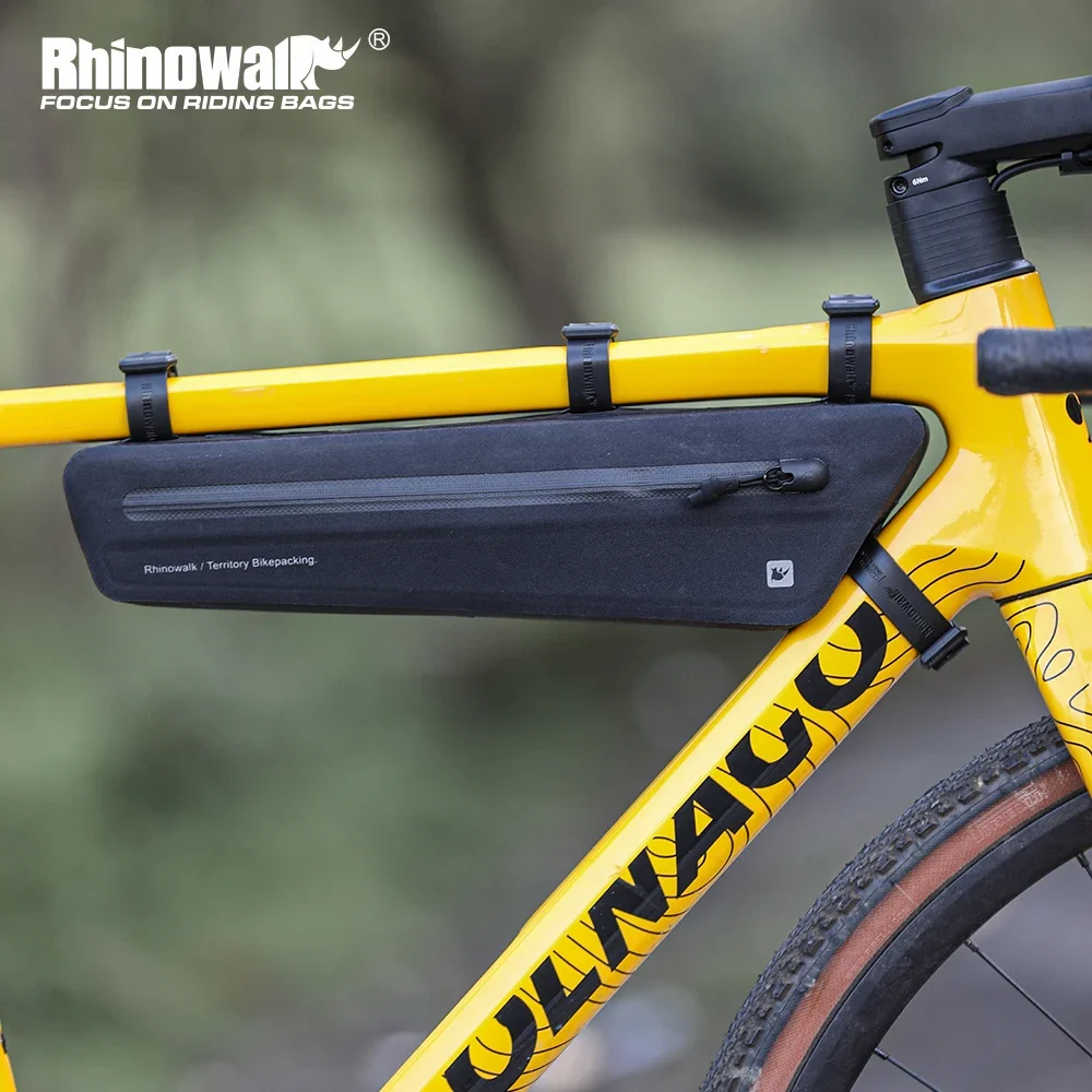 Image of Rhinowalk Fahrradrahmentasche Wasserdicht 1,3L/1,9L Fahrrad-Dreieckstasche für MTB, Rennrad, Gravelbike Zubehör Bikepacking