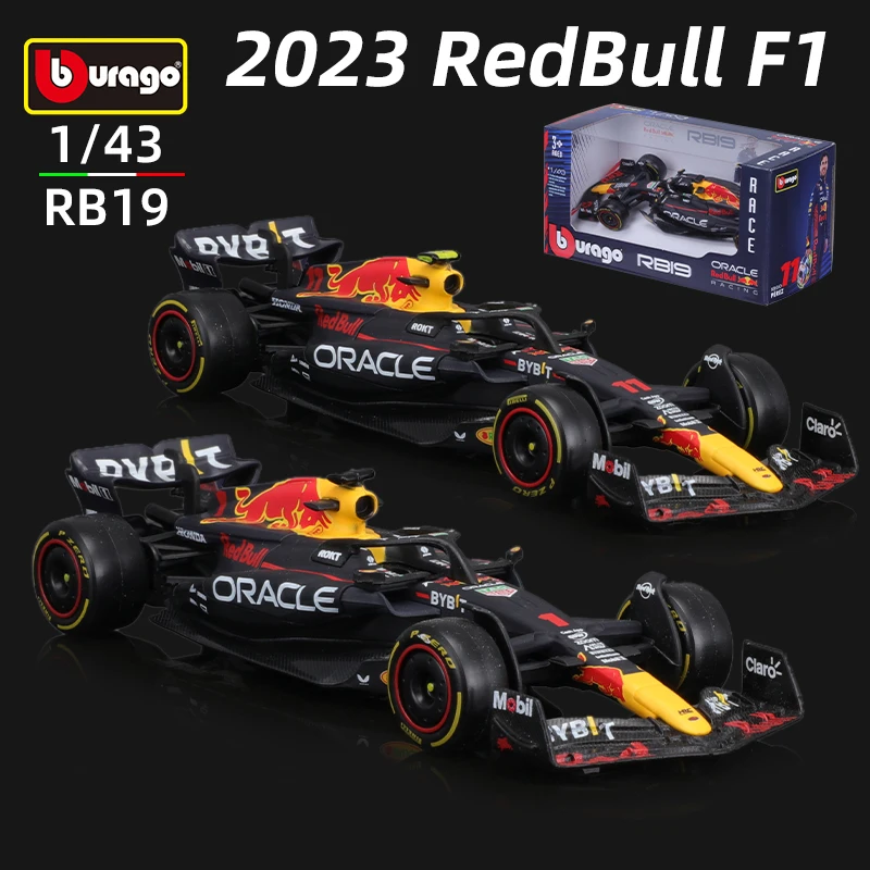 Bburago 1:43 F1 Model Regular Version 2023 Red Bull Racing RB19 1 Verstappen 11 Perez Alloy Car Formula Die Cast Toy – Ocena i Porównanie