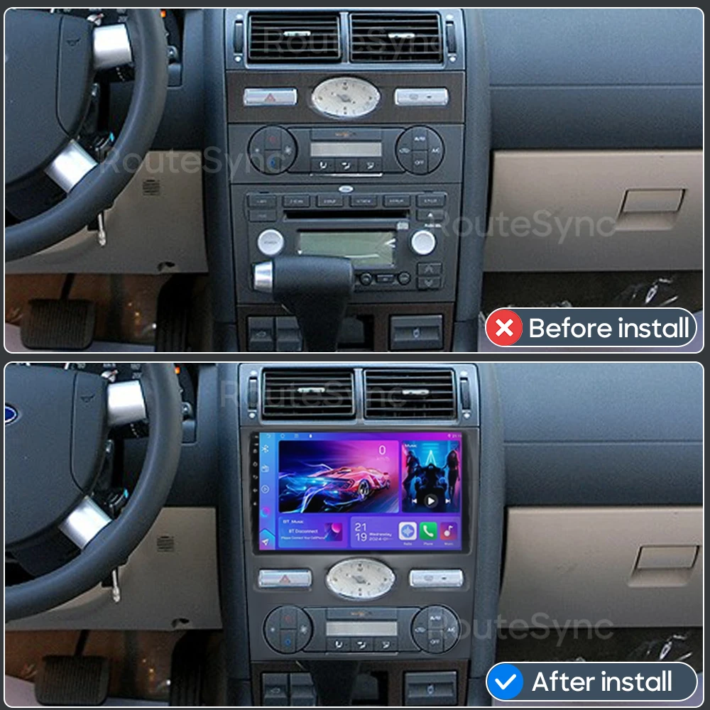 Android For Ford Mondeo MK 3 2000 - 2007 Car Radio Multimedia Player Carplay Navigation Video Stereo Auto Head Unit GPS 2din DSP