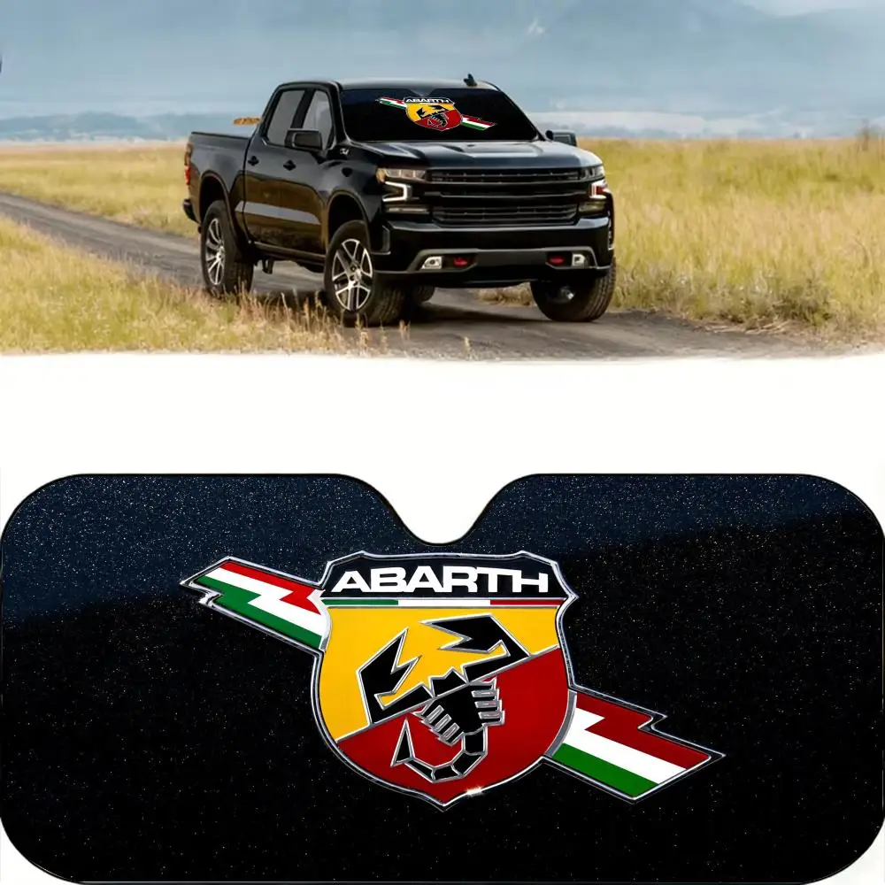 

Солнцезащитный козырек с логотипом A-AbarthS-S, многоразовый, из алюминиевой фольги, с защитой от ультрафиолета, трехслойная теплоизоляция, солнцезащитные шторки для лобового стекла