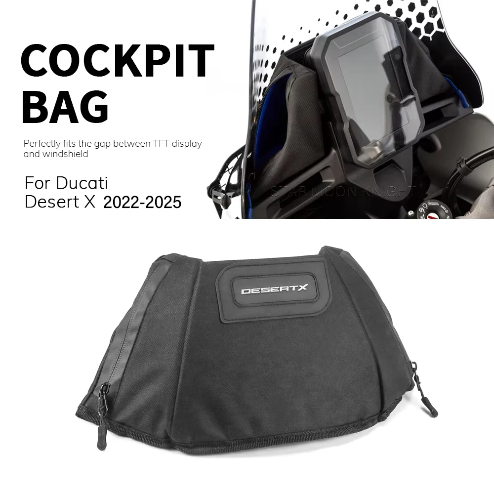 Motorrad Cockpit Tasche Gepäck aufbewahrung paket Windschutz scheibe wasserdichte Tasche Reisetasche für Ducati Wüste x Desert x 2023-