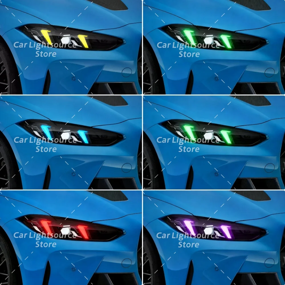 

DRL LED Boards Angel Eye Headlight Multicolor Daytime Running Lights For BMW G22 G23 G26 G80 G82 LCI M3 M4 4 Series 2024 2025