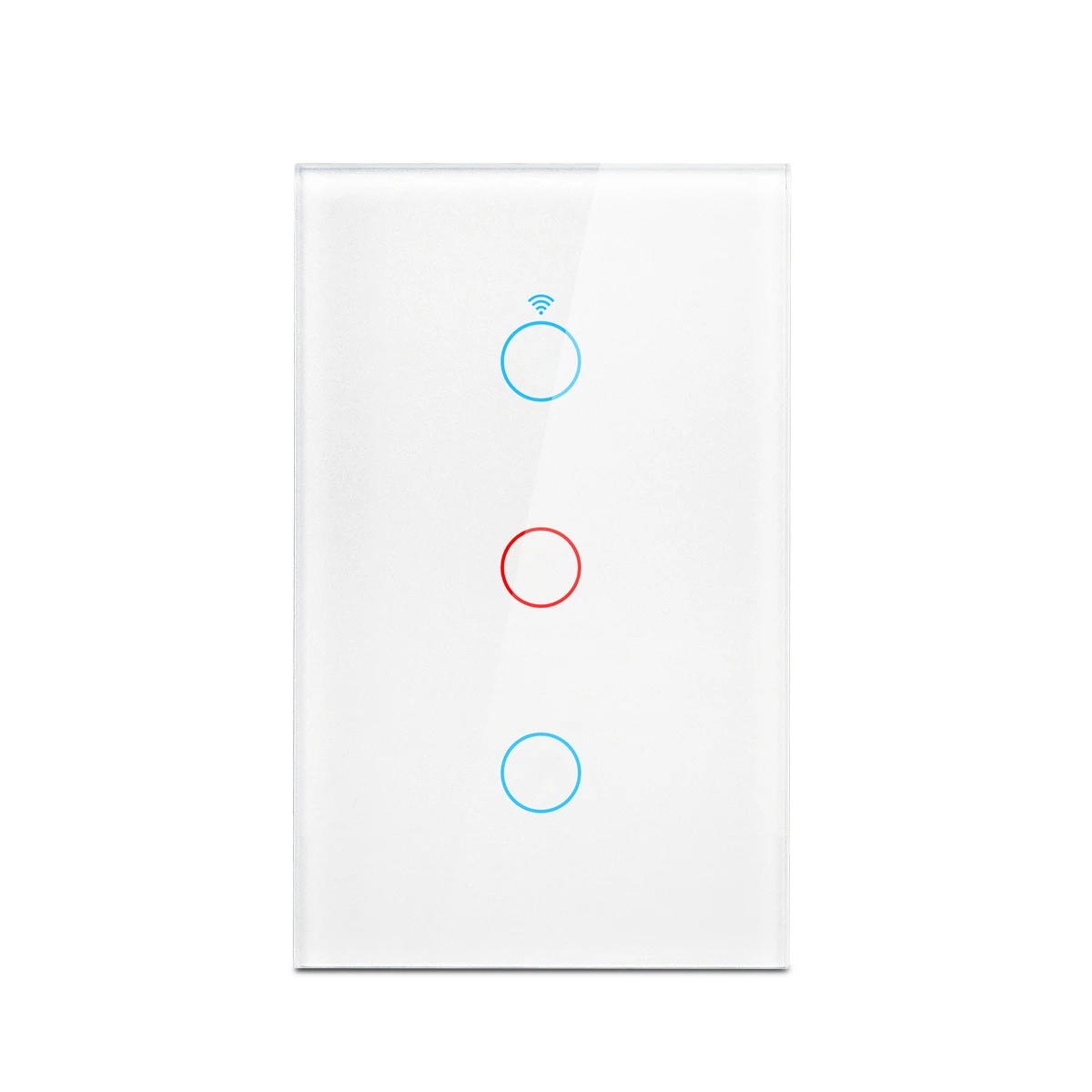 US WLAN Smart Wandschalter mit Touch-Sensor LED-Lichtschalter RF433 1/2/3/4-fach Kompatibel mit Tuya Smart Home APP Alexa Google Home