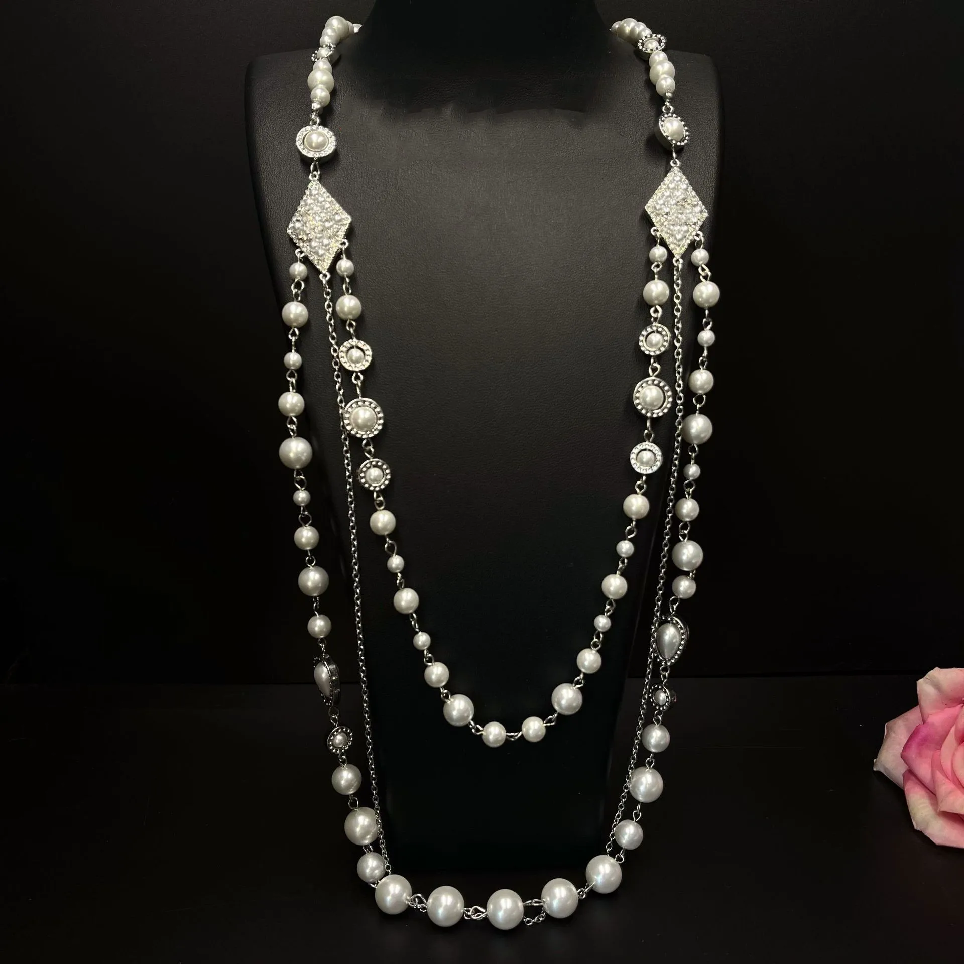 

Vintage French Double layered Fragrant Pearl Necklace