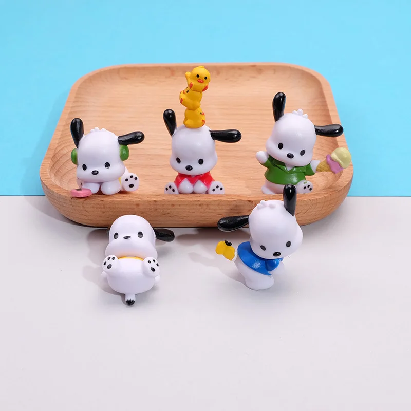 Sanrio oyuncaklar Kawaii Pochacco Hello Kitty melodi Children mi bebekler eylem Anime figürleri PVC Model çocuk oyuncakları çocuklar için doğum günü