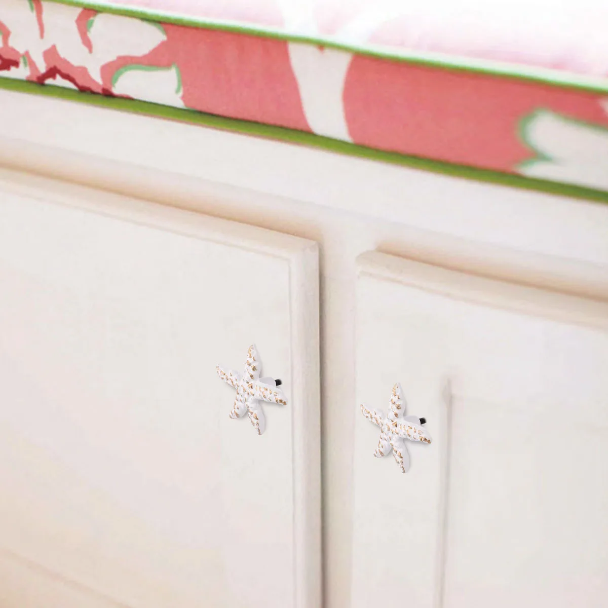 

1pc Sea Star Drawer Pull Iron Retro Ocean Theme Knob For Cabinet Wardrobe Cupboard Furniture Single Hole Handle Decorative