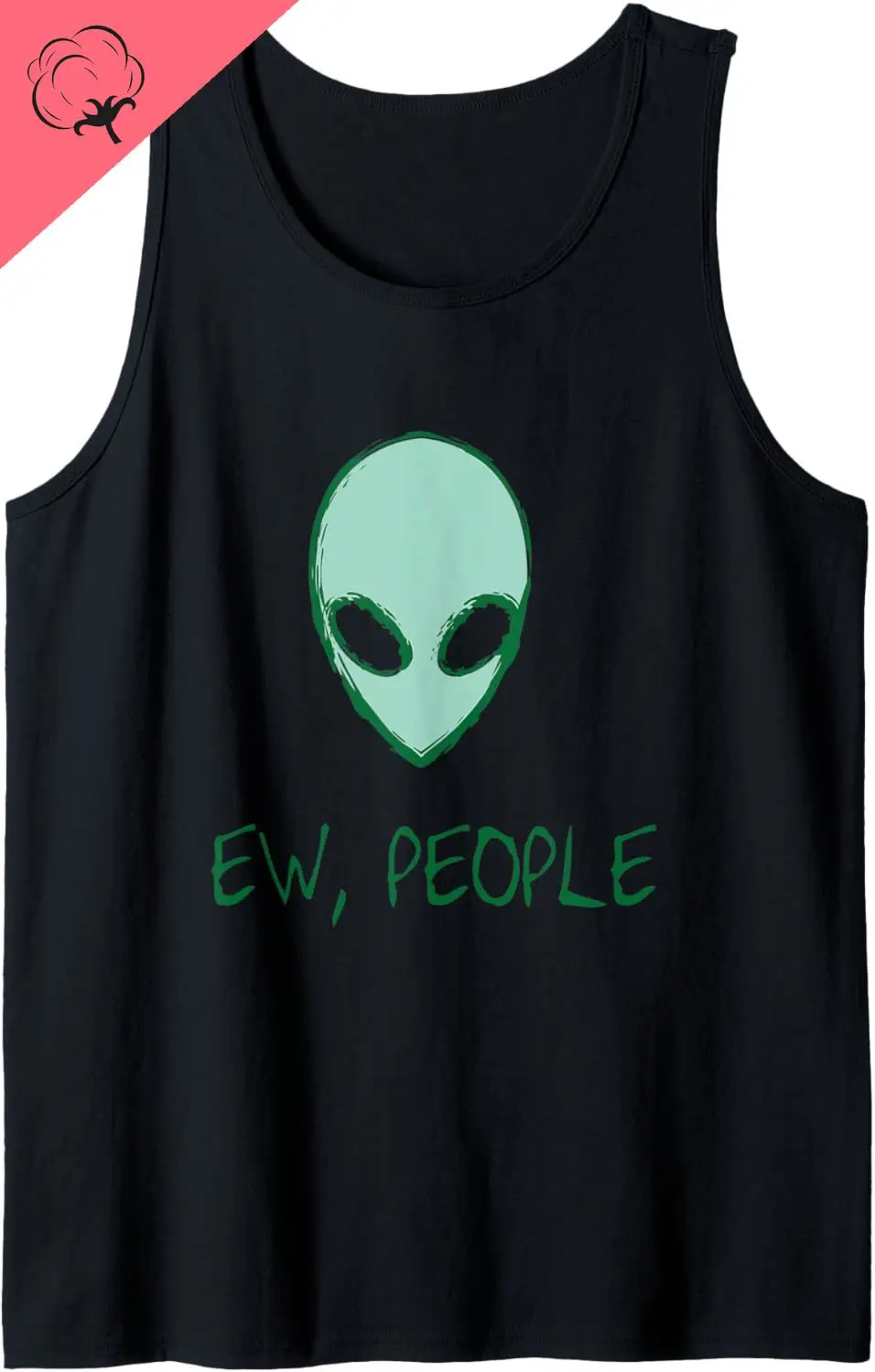 

Рубашка Alien Ew People Alien Tank Top Милая хлопковая рубашка без рукавов Праздничная летняя хлопковая рубашка Спортивная майка