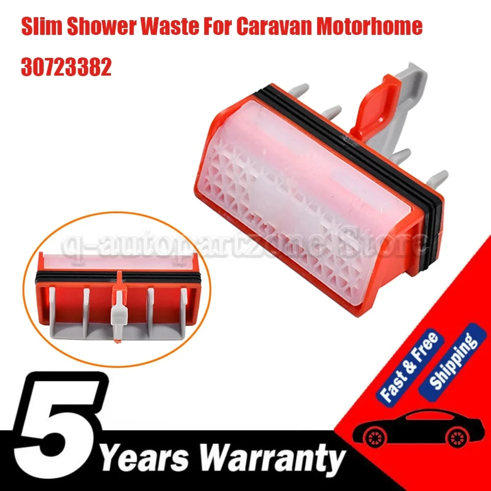 

For Caravan Motorhome Shower Waste Hair Catcher 1Pc 30723382 Slim Design Fast Flow Drain with Removable Filter Membrane