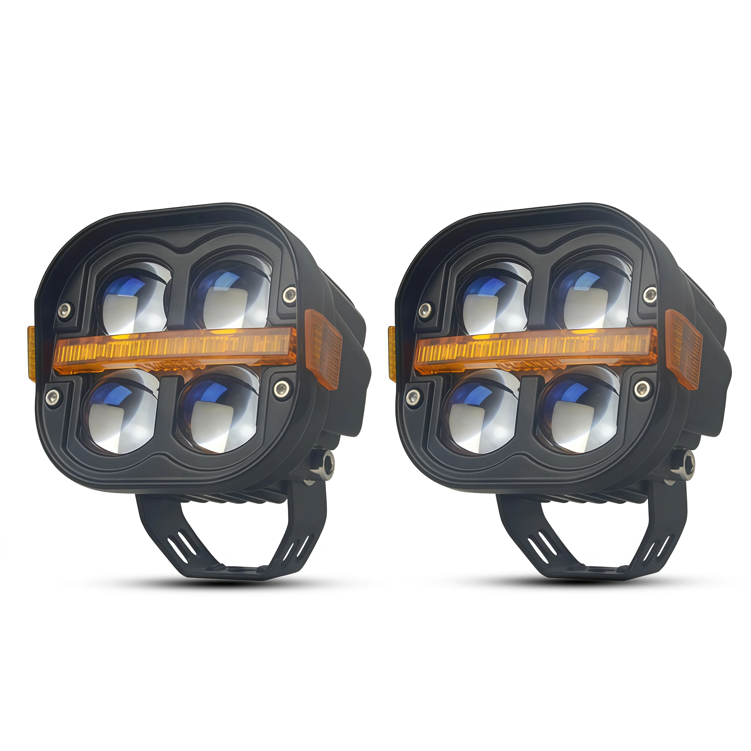 

4" 140W LED Work Light Fog light Driving Lamp Dual Color DRL For BMW R1200GS R1250GS F800 F850 F900 Motorcycle SUV ATV UTV Truck