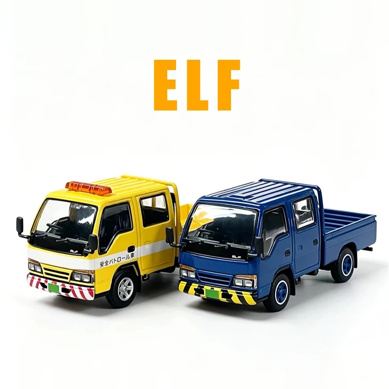 DBGT Modelo de Camioneta ELF a Escala 1:64 de Aleación Fundida a Presión, Juguetes Clásicos de Ingeniería, Coche de Colección Vintage para Adultos, Regalo