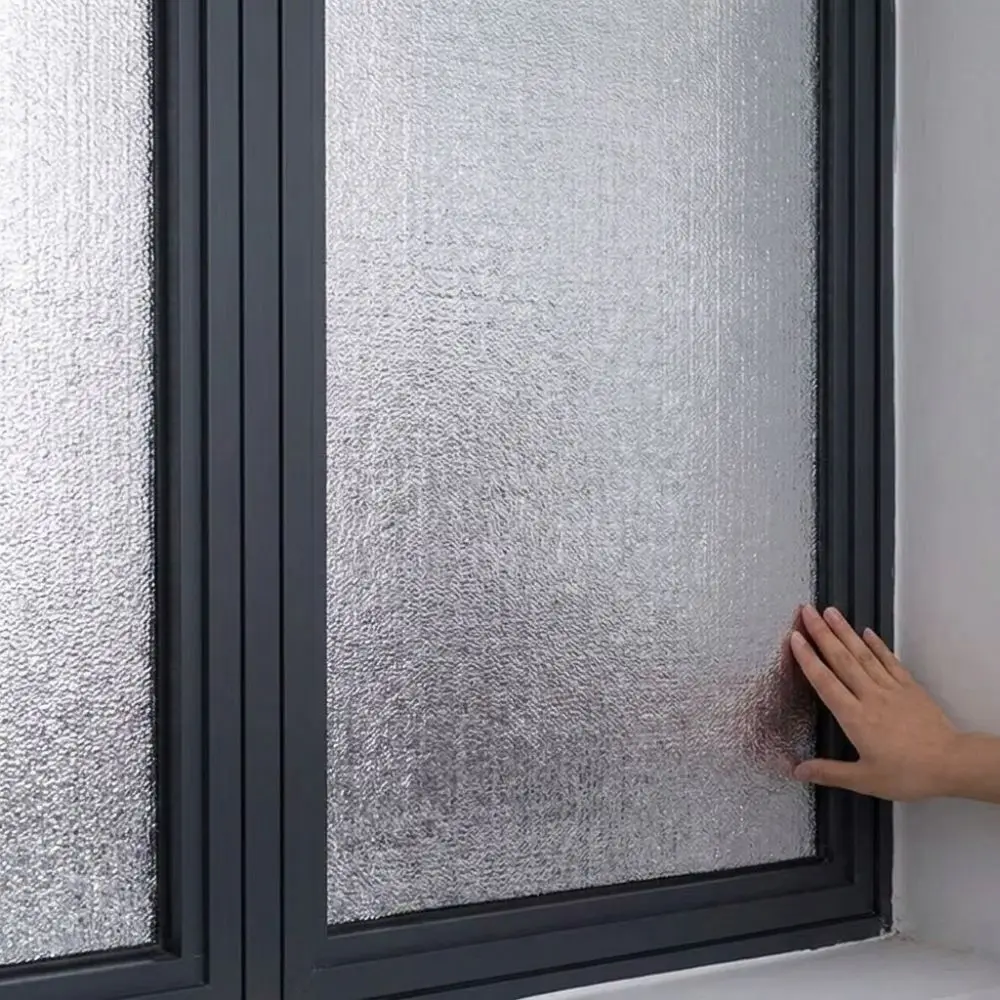 Self-adhesive Thermal Insulation Curtains Heat Insulation Double Sided Aluminum Foil Window Shade No Drill Anti-UV
