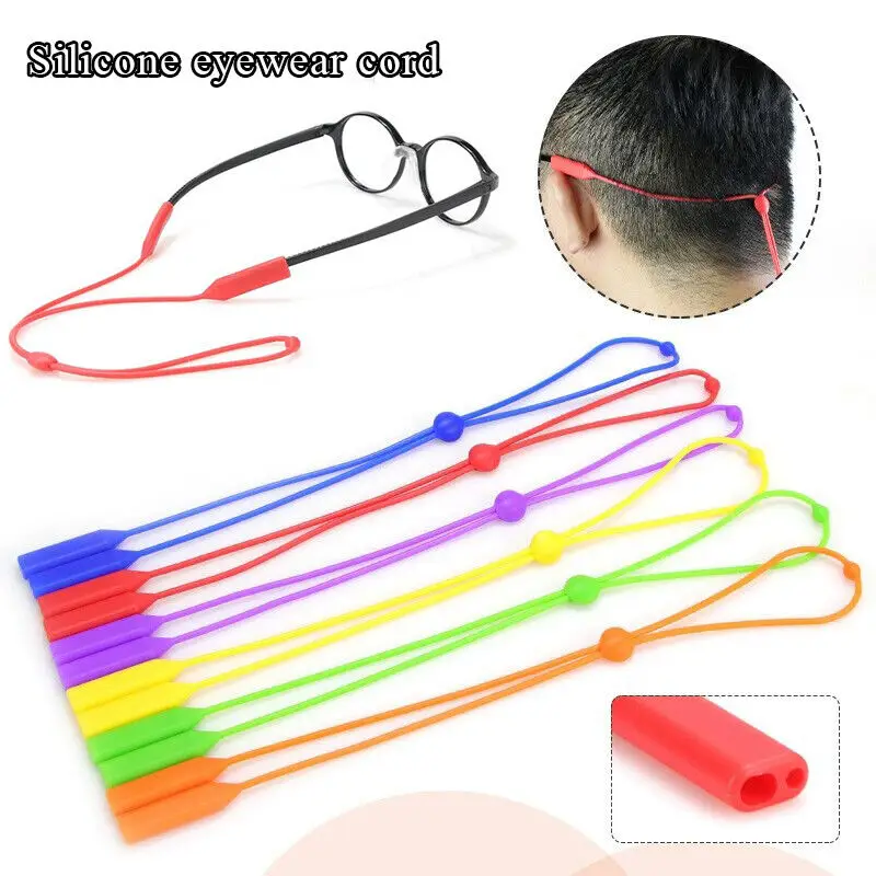 

1pcs Silicone Eyeglasses Lanyard Glasses Chain Sunglasses Strap Sports Band Cord Holder for Kids Adult Eye Accessories