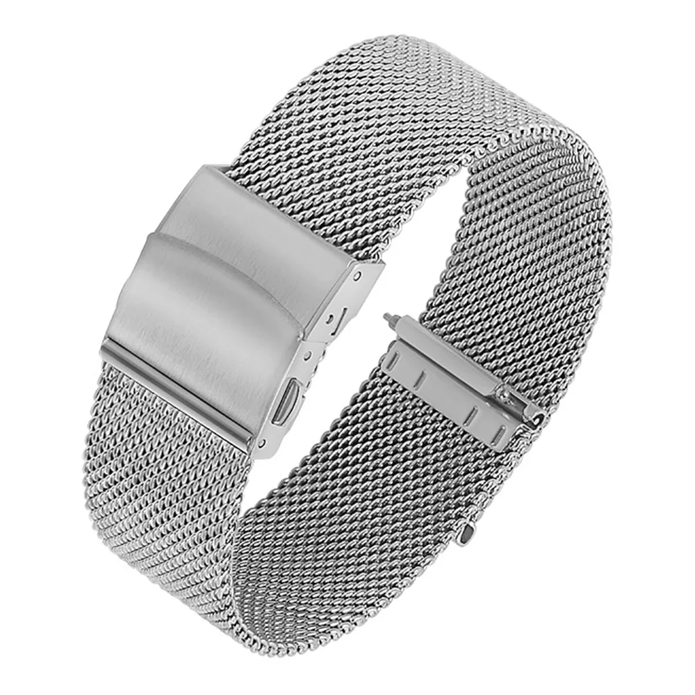 Stainless Steel Mesh Watch Band for Mens Women Quick Release Milanese Loop Mesh Watch Straps 12mm 14mm 16mm 18mm 20mm 22mm 24mm