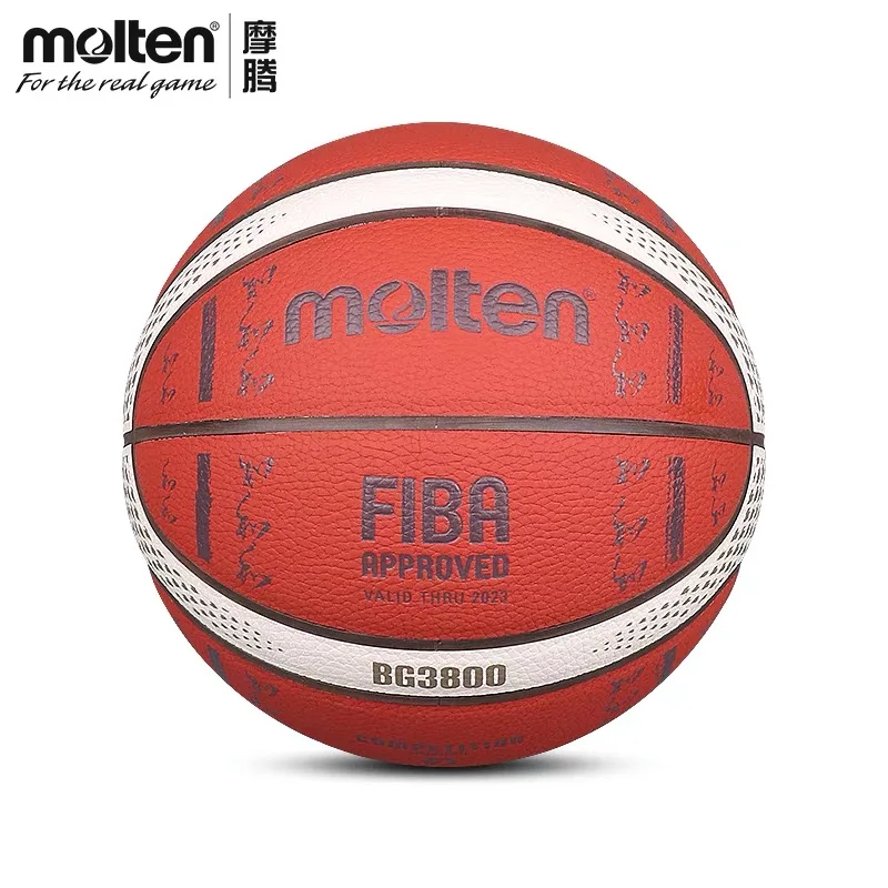 

Molten Official Original BG3800 Basketball FIBA Certification Outdoor Indoor PU Leather Man Training Basket Balls Size 7/6/5