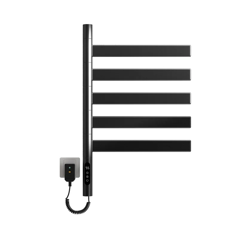 

Classic Black Intelligent Constant Temperature Rotating Electric Towel Rack Suitab Suitable for Household Bathrooms and Kitchens