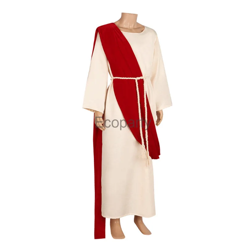 2024 Men's Ancient Greek Mythology Men Toga Halloween God Robe Cosplay Fancy Dress Up Rome Spartan Warrior Costume Male