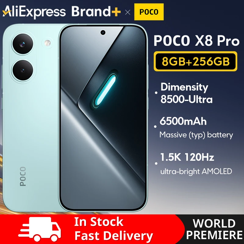 World Premiere】POCO X8 Pro Global Version Smartphone 6.59