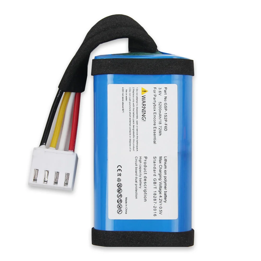 Bateria para jbl partybox encore essencial GSP-1S2P-F6D baterias recarregáveis