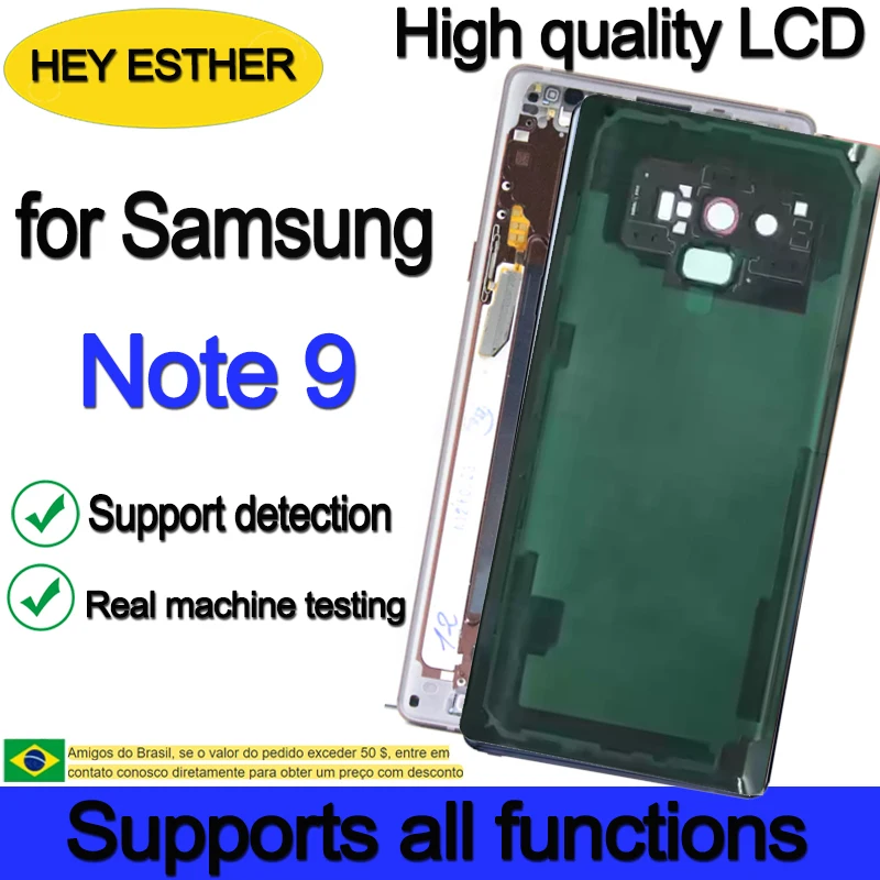 6.4'' Super AMOLED Replacement For Samsung Note 9 N960 N960F LCD Display Touch Screen with Back Glass