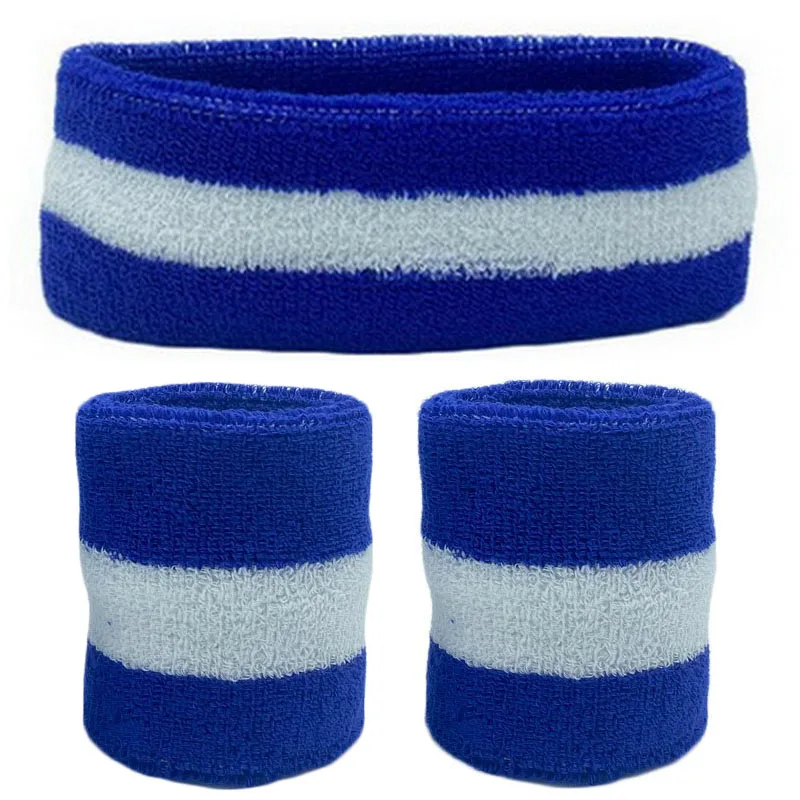 2 Stück Sportarmbänder + 1 Stück Stirnband,Handtuch Schweiß bänder für Männer Frauen Basketball Yoga Stirnband Tennis Armbänder Sport Gym Laufen Volleyball Handgelenk Wrap Schweiß band – Detail 11