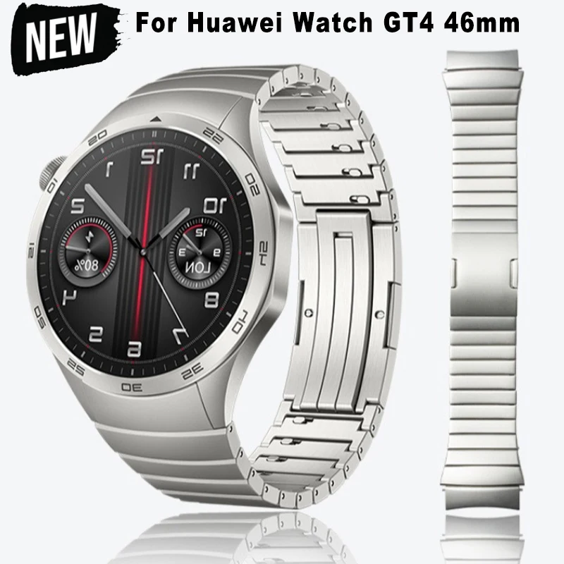 

No Gaps Metal Band for Huawei Watch GT4 46mm Stainless Steel Quick Removal Link Bracelet Correa for Huawei Watch GT4 Watchband
