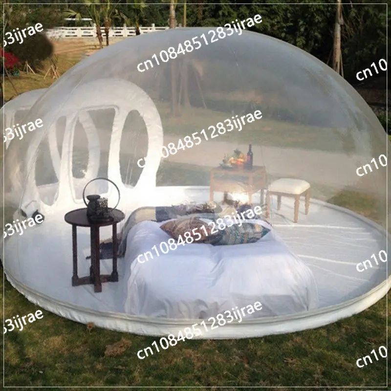 Outdoor Camping Inflatable Bubble Tent Large DIY Home House Backyard Camping Rain and Windproof Cabin Bubble Transparent Tent