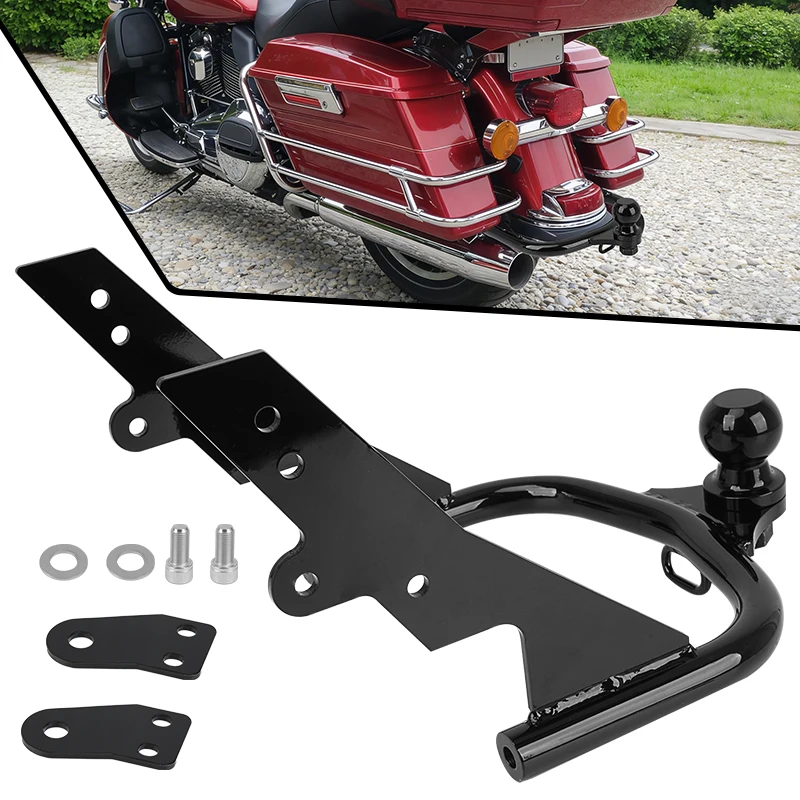 

Черное прицепное устройство для мотоцикла с шаровым креплением для Harley Touring Electra Street Tour Glide Road King FLHT FLHR FLTR 1994-2008