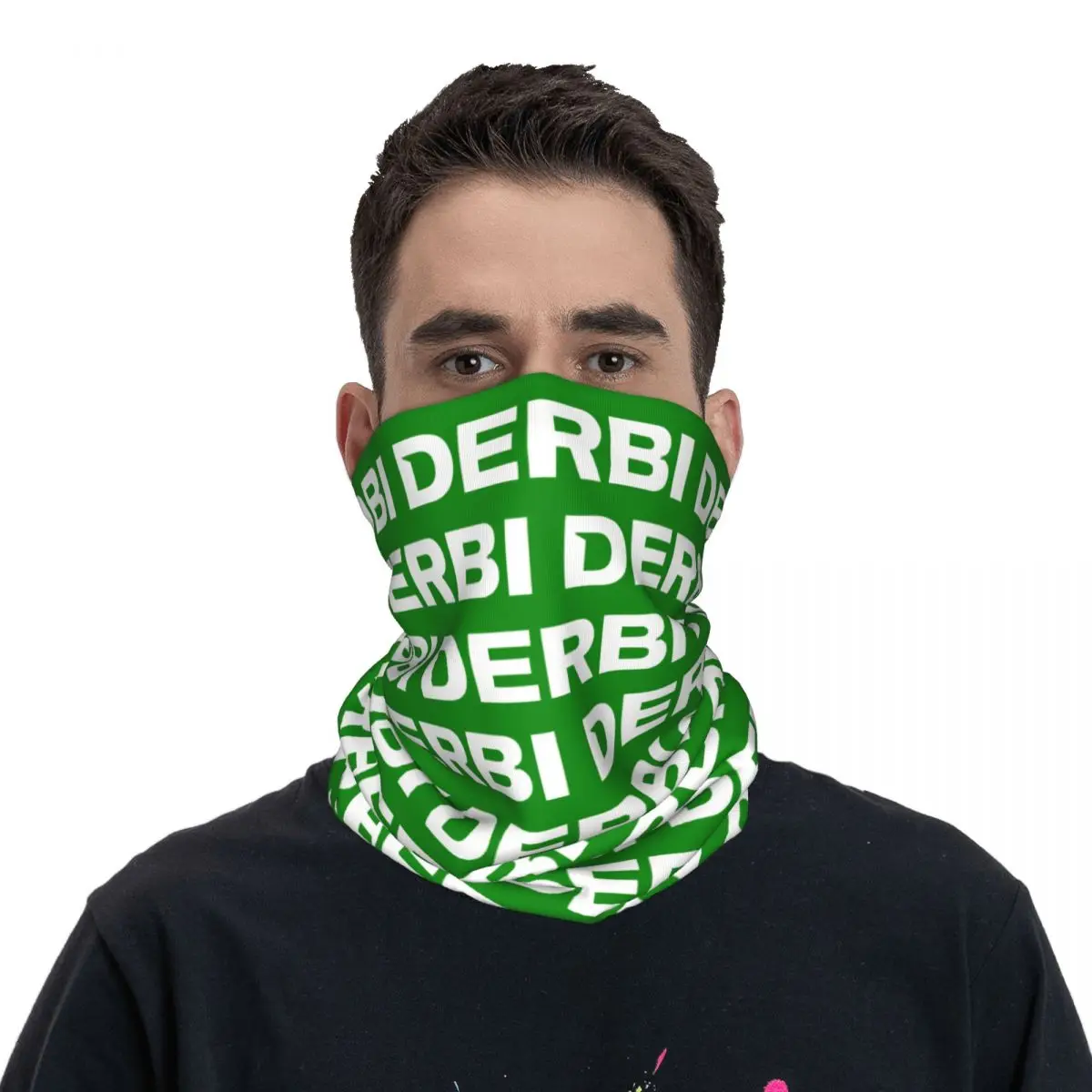 DERBI LOGO MERCH Derbi Bandana Neck Cover Motocross Face Scarf Running Unisex Adult Windproof