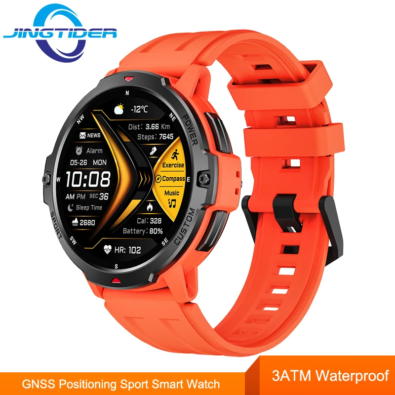 

C31 GPS Positioning Rugged Outdoor Smart Watch 1.46 inch Round Screen 6 Axis Gyroscope 3ATM Waterproof Swimming Bluetooth Call