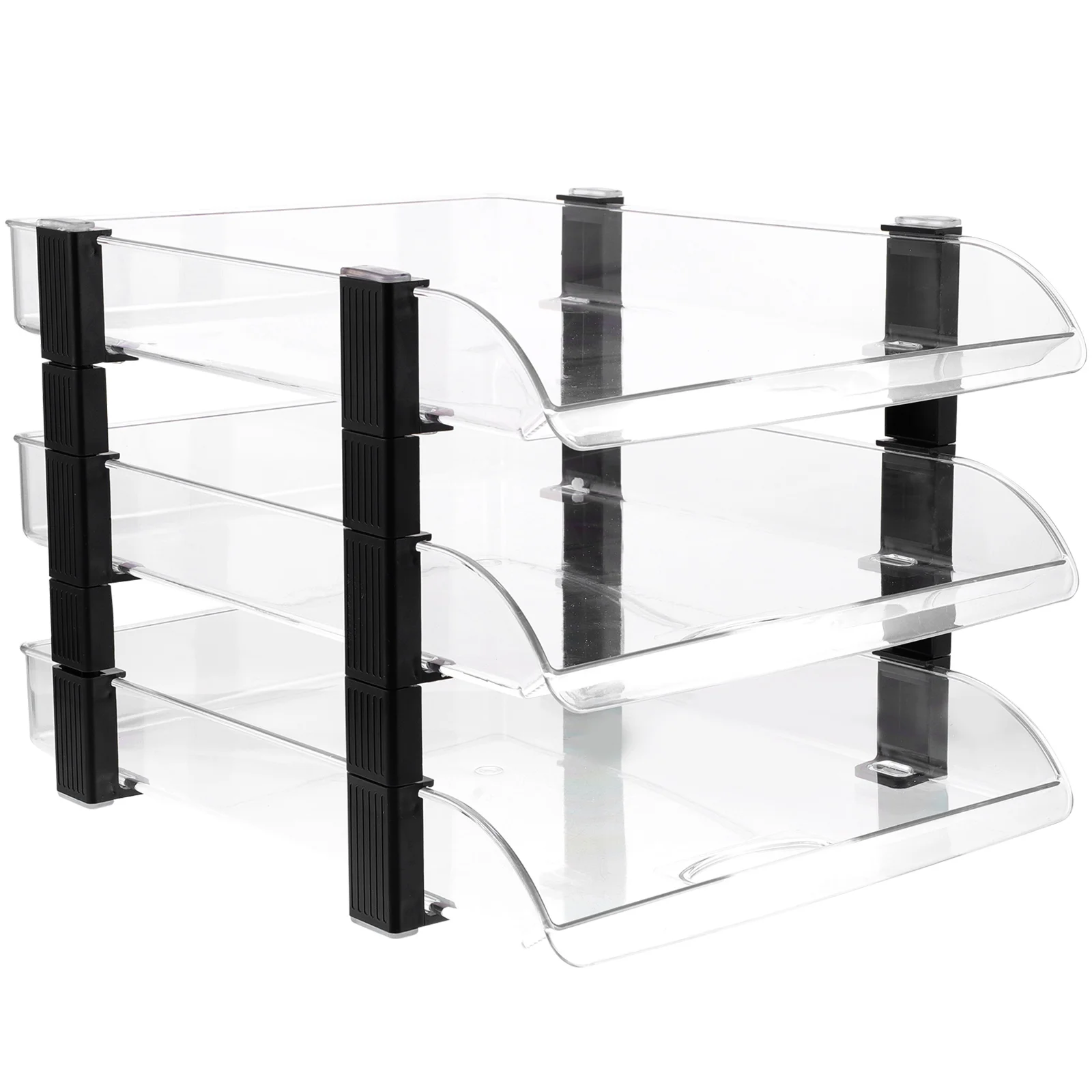 

Desktop Storage Rack Clear Paper Letter Tray Document Holder Office File Organizer for Acrylic Organizers Papers