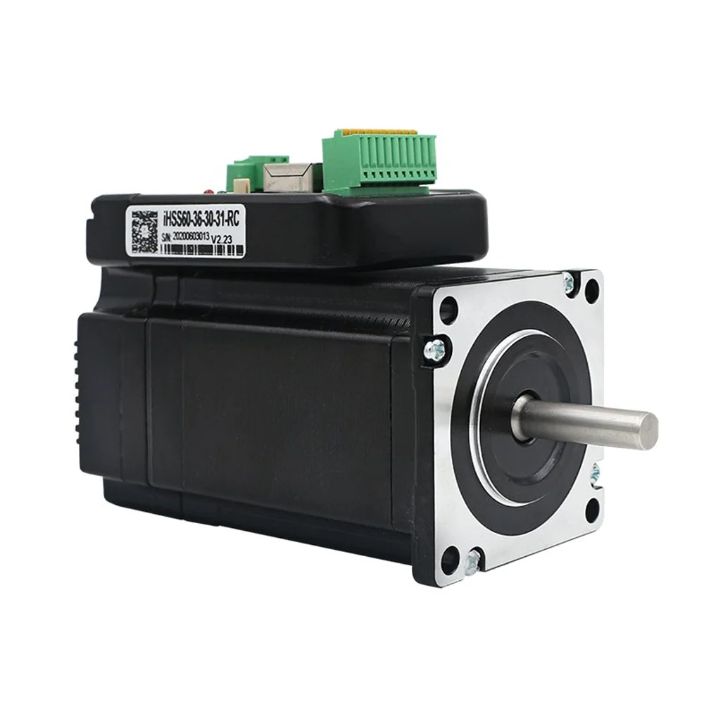 IHSS60-36-30-31-RC CNC JMC 3NM 36VDC 5.0A Bus Communication Integrated Stepper Servo Motor&Drive for 3D Print CNC Machine