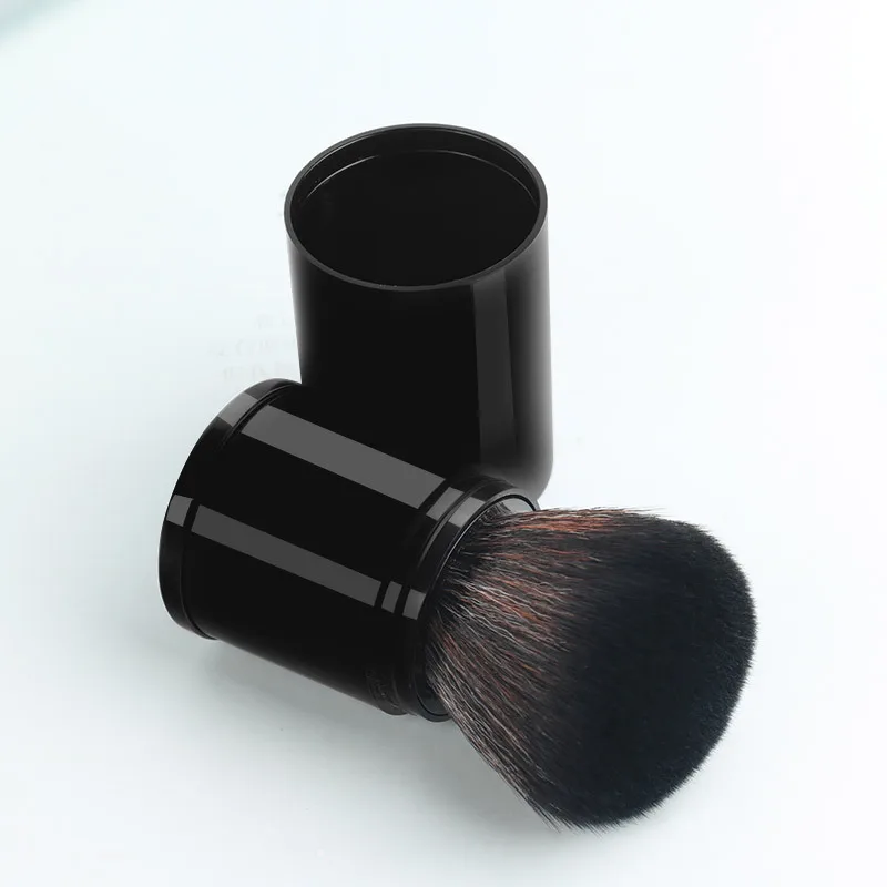 Pennello per fard retrattile - Pennello per trucco singolo portatile per strumenti di bellezza adatti ai viaggi con design compatto