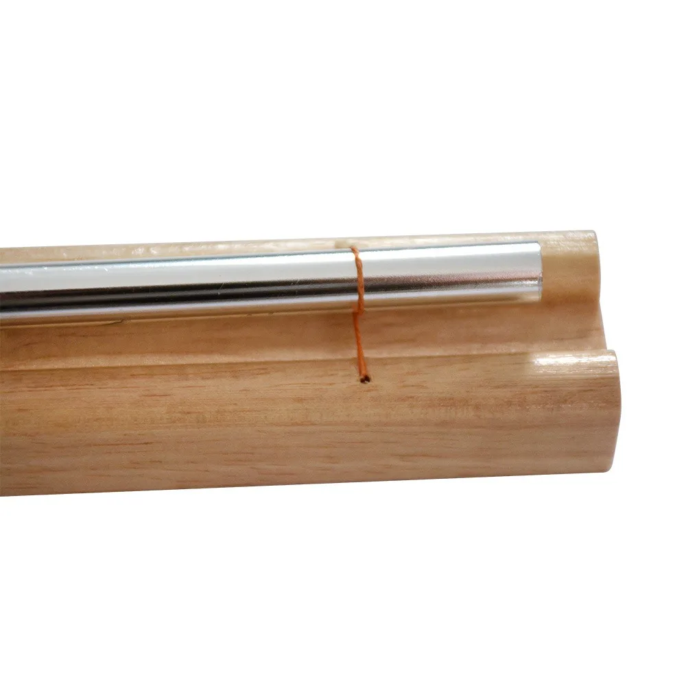 Premium With Mallet Meditation Chimes Wood+Metal Wood Color Hand Chimes Bell Classroom Chimes For Meditation