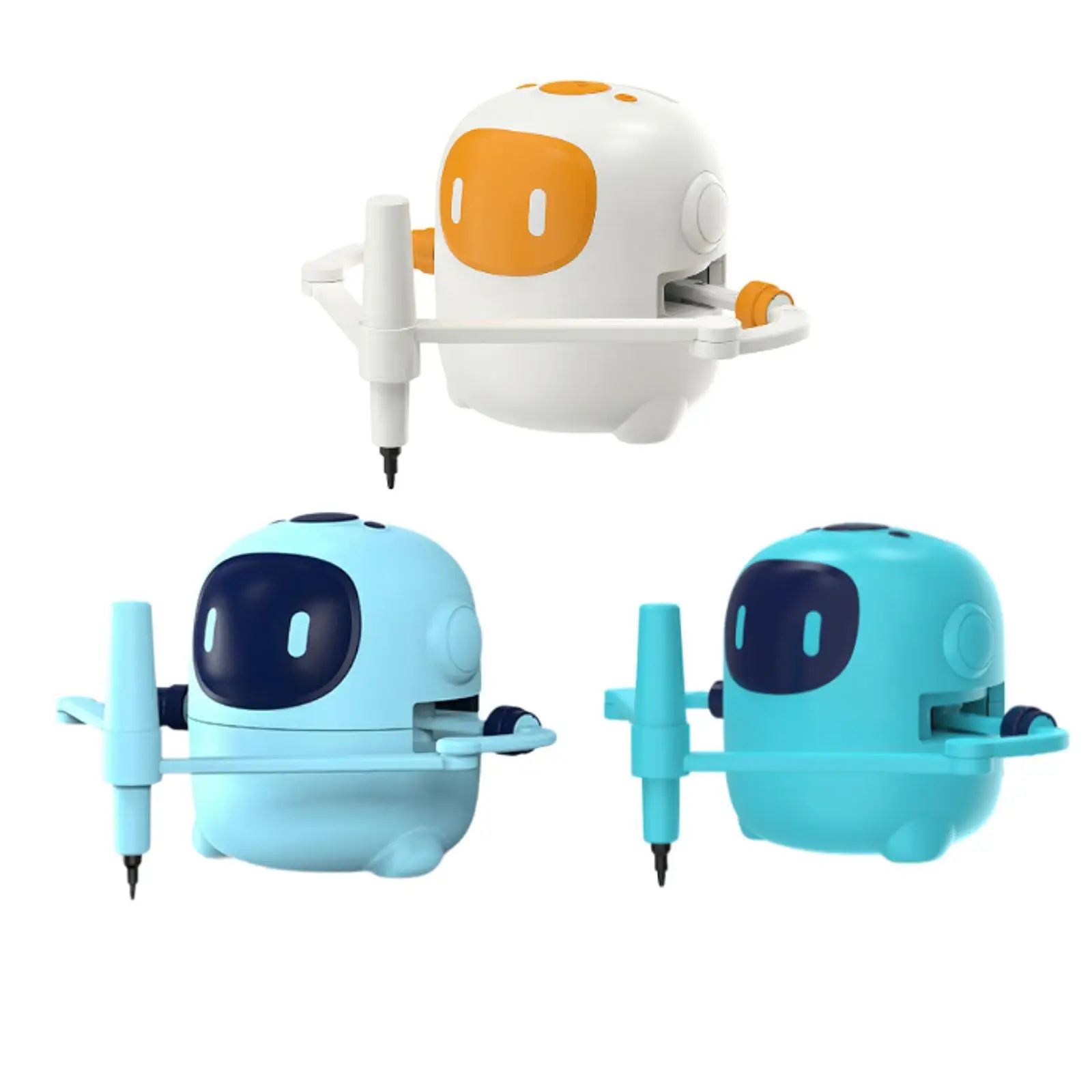 Kids Drawing Robot Cute Portable Preschool Game Lightweight Interactive Educational for Children Boys Girls Birthday Gift