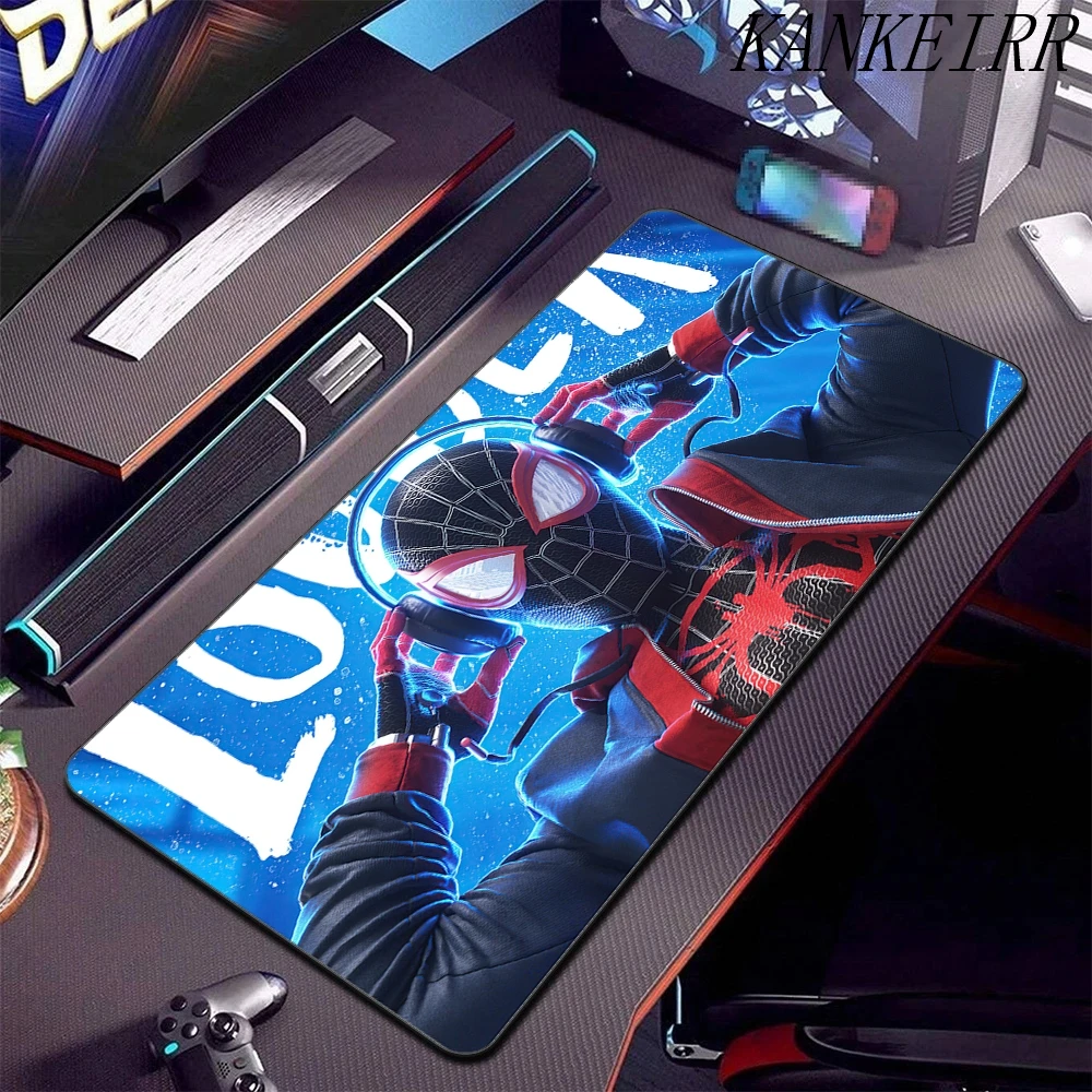 Marvel homem-aranha mouse pad portátil hd anime xxl teclado gamer gabinete mousepad pc acessórios de jogos tapete de mesa de borracha