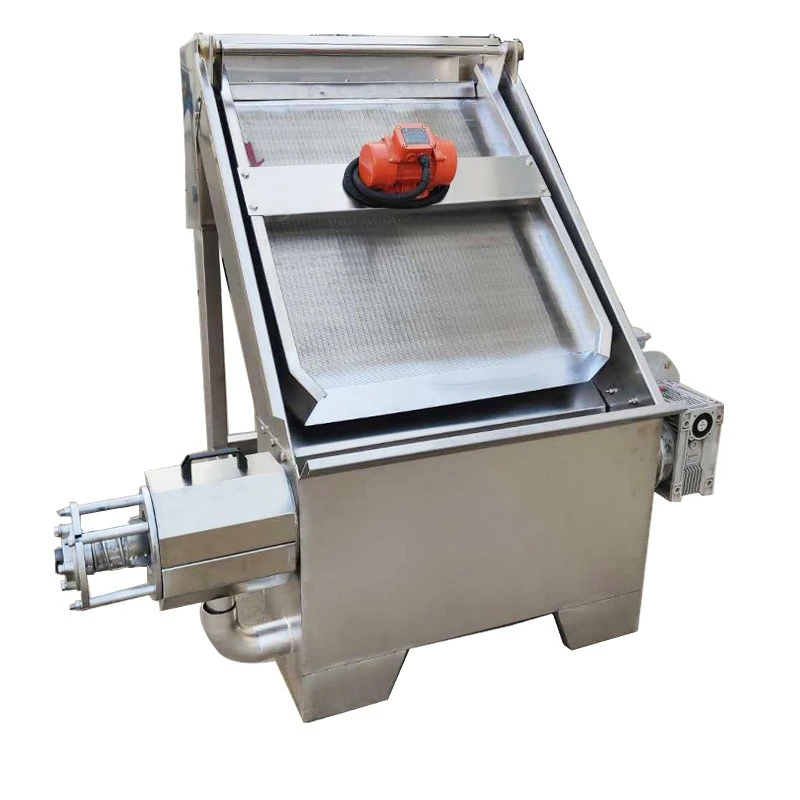 Oblique sieve type pig manure solid-liquid separator Dry and wet separator for farms Cow manure Duck manure dehydrator