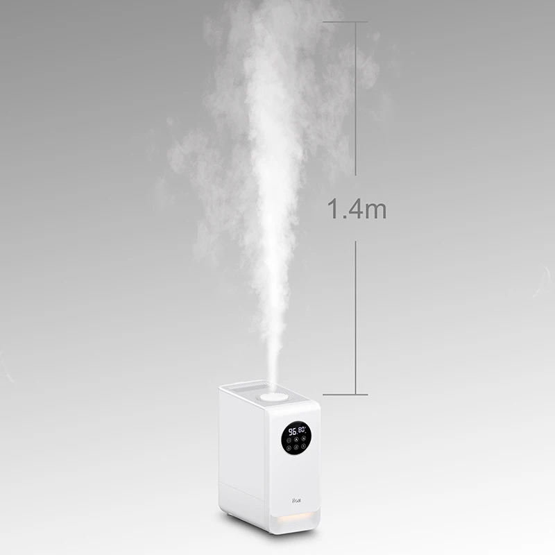 Luchtbevochtiger diffuser met 360 graden mistmondstuk Slaapmodus Afstandsbediening en nachtlampje voor appartementen