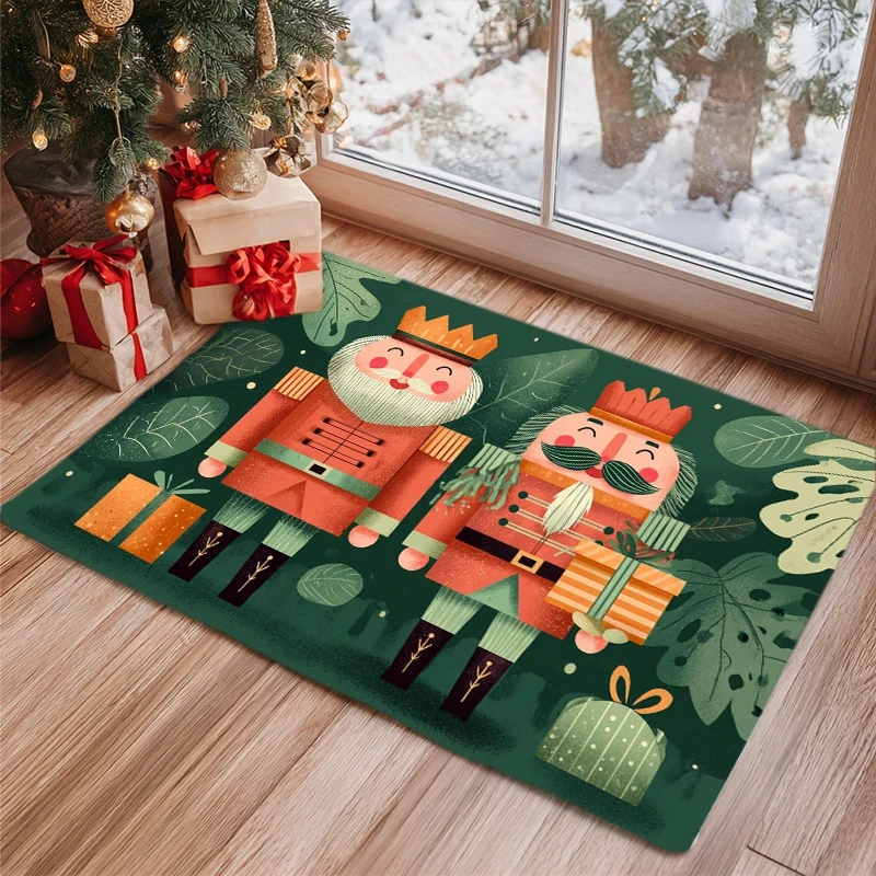 1pc Soldier Beetles (Blister Beetles) Design - Adhesive Floor Mat with PVC Backing, Machine Washable Entrance Mat for Indoor/ Us