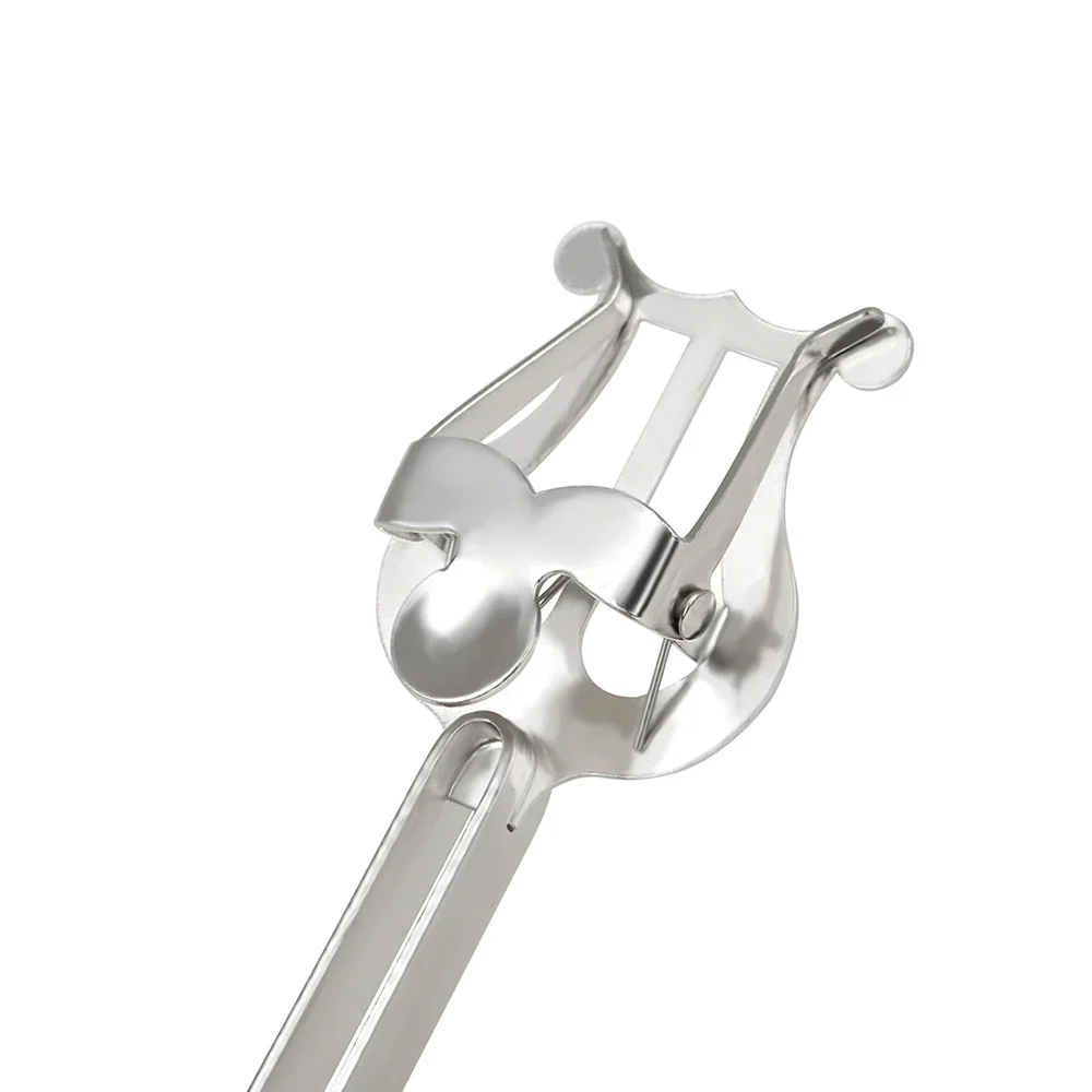 SLADE Portable Lightweight Stand Trumpet Sheet Music Clip Clamp Trumpet Marching Lyre Metal Folder Brass Instrument Accessories