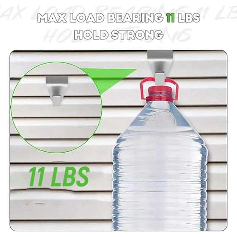 T61C_10Pcs Hooks for Siding,No-Hole Needed Vinyl Siding Clips,B