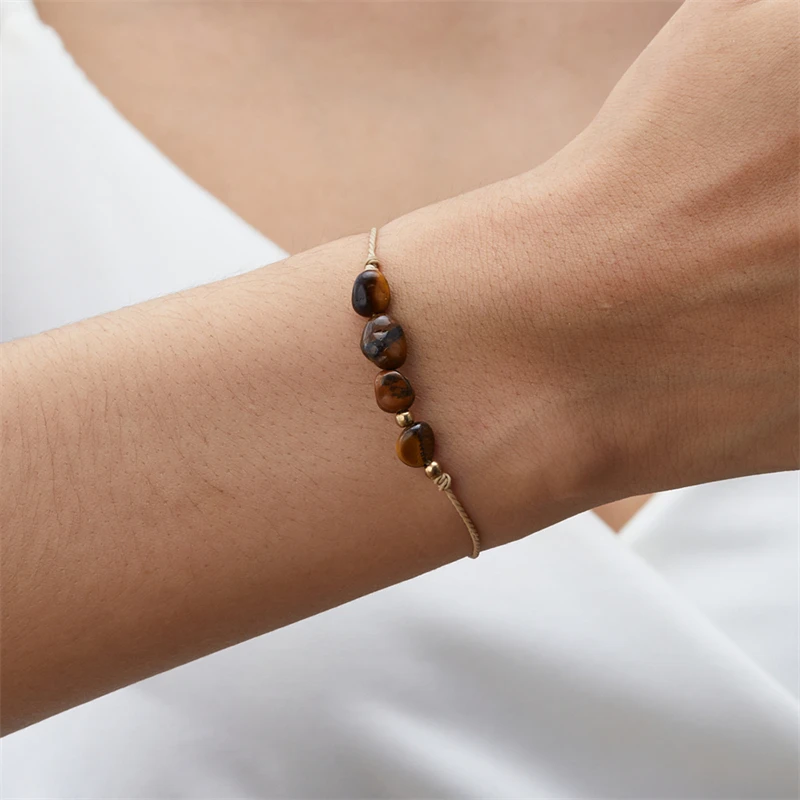 12-Sternbild-Natursteinperlen-Armbänder für Frauen, Sternzeichen-Armband, Widder, Stier, Jungfrau, Freundschaft, Paare, Geburtstag – Detail 3
