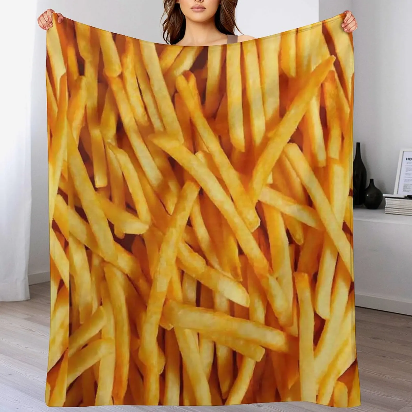 

Fries Throw Blanket blankets ands blankets and throws Soft Beds christmas gifts Blankets