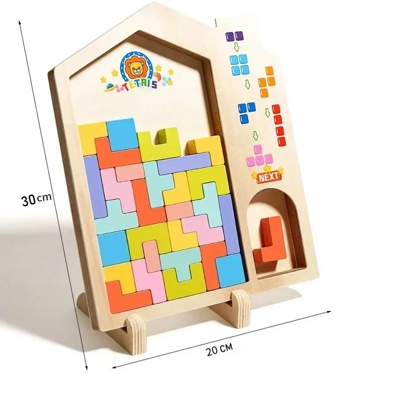 Blocs de construction colorés Montessori 3D, Puzzle pour enfants, Tangram, Intelligence, éducation précoce, jeux de table éducatifs