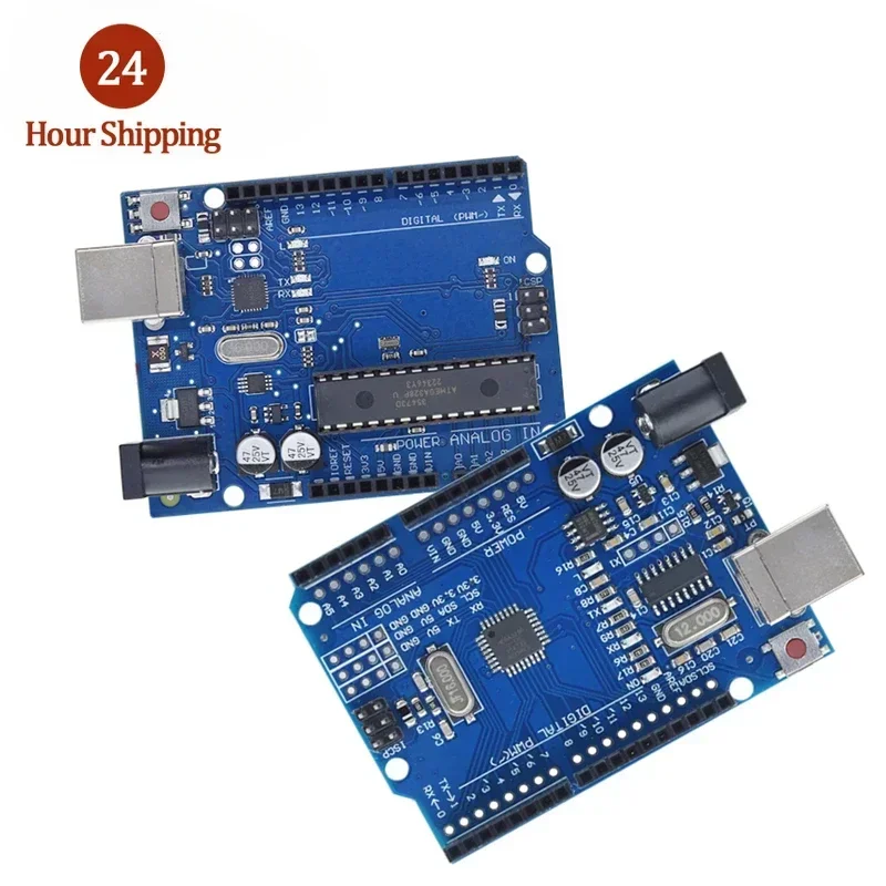 UNO R3 Development Board ATmega328P CH340 CH340G For Arduino UNO R3 With Straight Pin Header with Cable