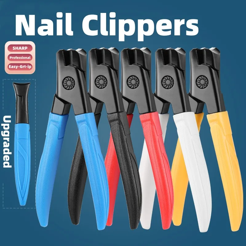 

Nail Clippers for Men with Catcher Sharp Heavy Duty Self-Collecting Nail Cutters with Ergonomic Lever for Fingernails Toenails