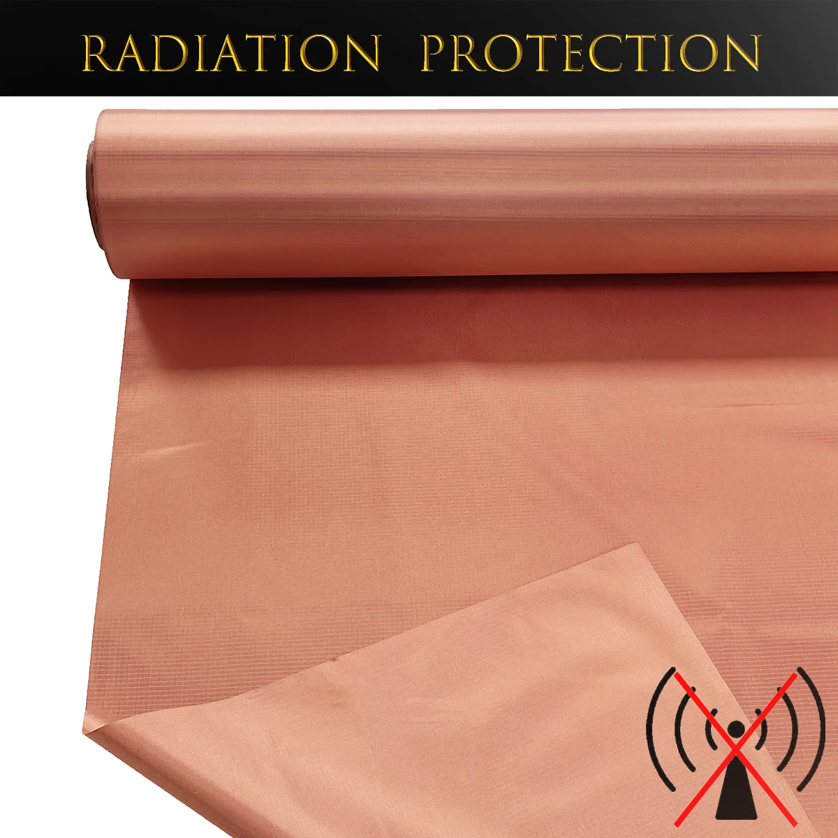 

Rolled Conductive Cloth Plaid Anti-radiation EMF EMI Protection Material Blocking RFID/RF Pure Copper Fabric Shield Signal Wifi